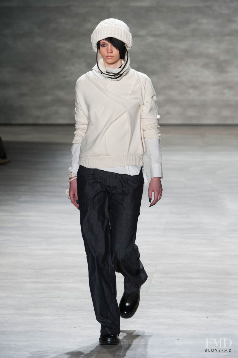 Charlotte Nolting featured in  the Nicholas K fashion show for Autumn/Winter 2014
