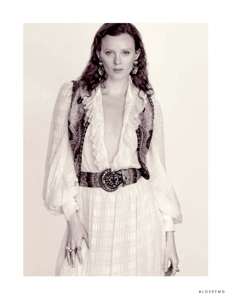 Karen Elson featured in  the Etro advertisement for Spring/Summer 2020