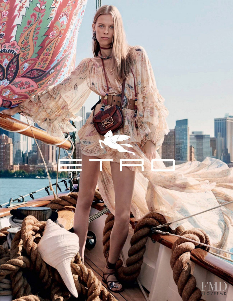 Lexi Boling featured in  the Etro advertisement for Spring/Summer 2020