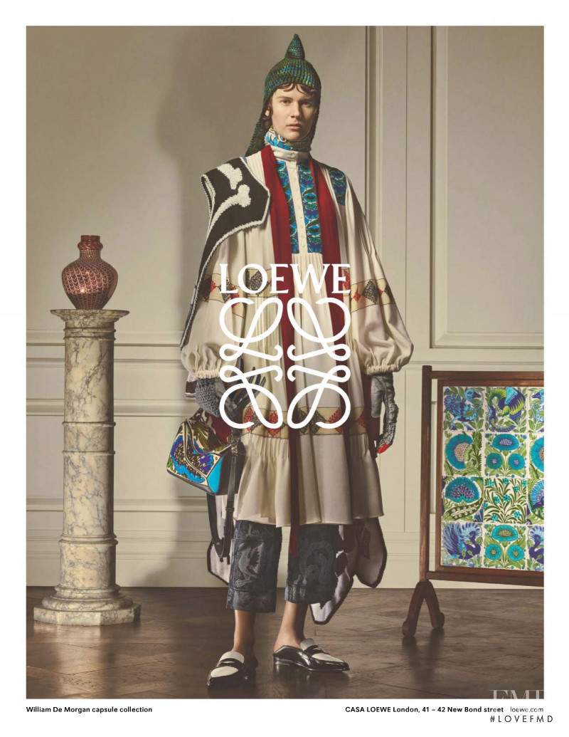 Jamily Meurer Wernke featured in  the Loewe Loewe William De Morgan Capsule Collection 2019 advertisement for Resort 2020