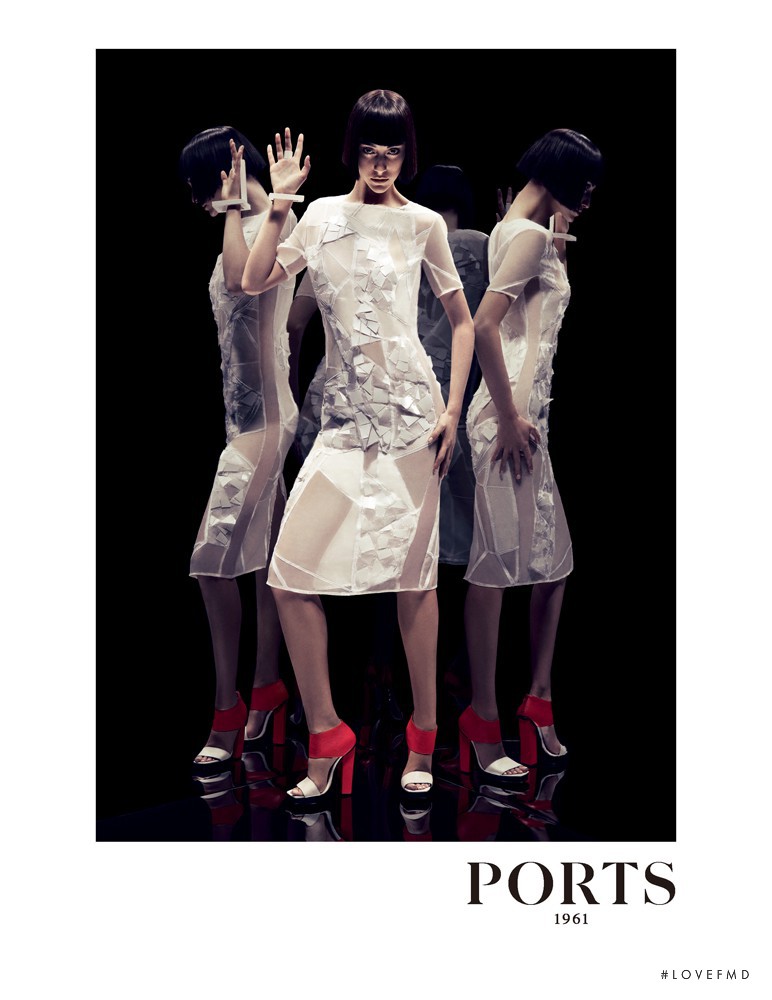 Alana Zimmer featured in  the Ports 1961 advertisement for Spring/Summer 2012