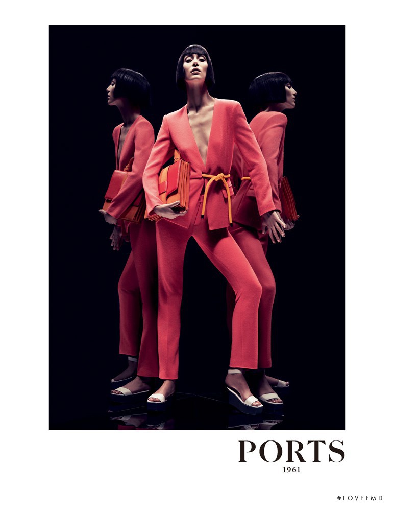 Alana Zimmer featured in  the Ports 1961 advertisement for Spring/Summer 2012