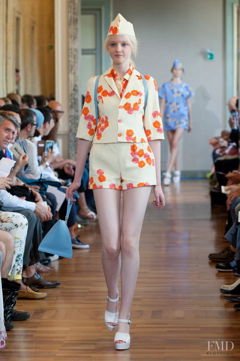 Sabine Cozijnsen featured in  the Andrea Incontri fashion show for Spring/Summer 2014