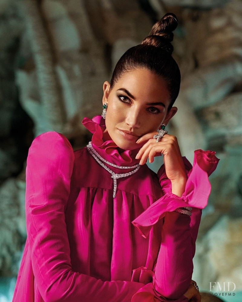 Lily Aldridge featured in  the Bulgari advertisement for Spring/Summer 2020