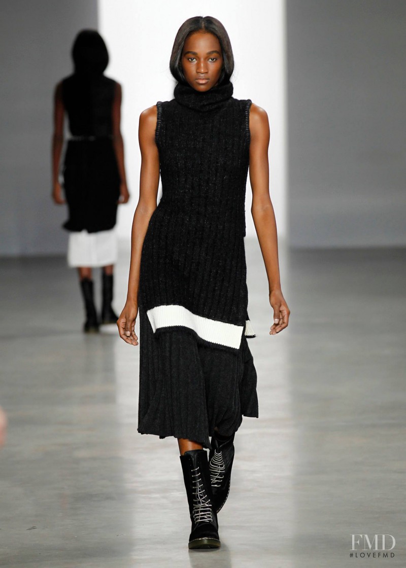 Janica Compte featured in  the Calvin Klein 205W39NYC fashion show for Autumn/Winter 2014