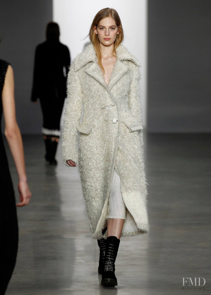 Vanessa Axente featured in  the Calvin Klein 205W39NYC fashion show for Autumn/Winter 2014