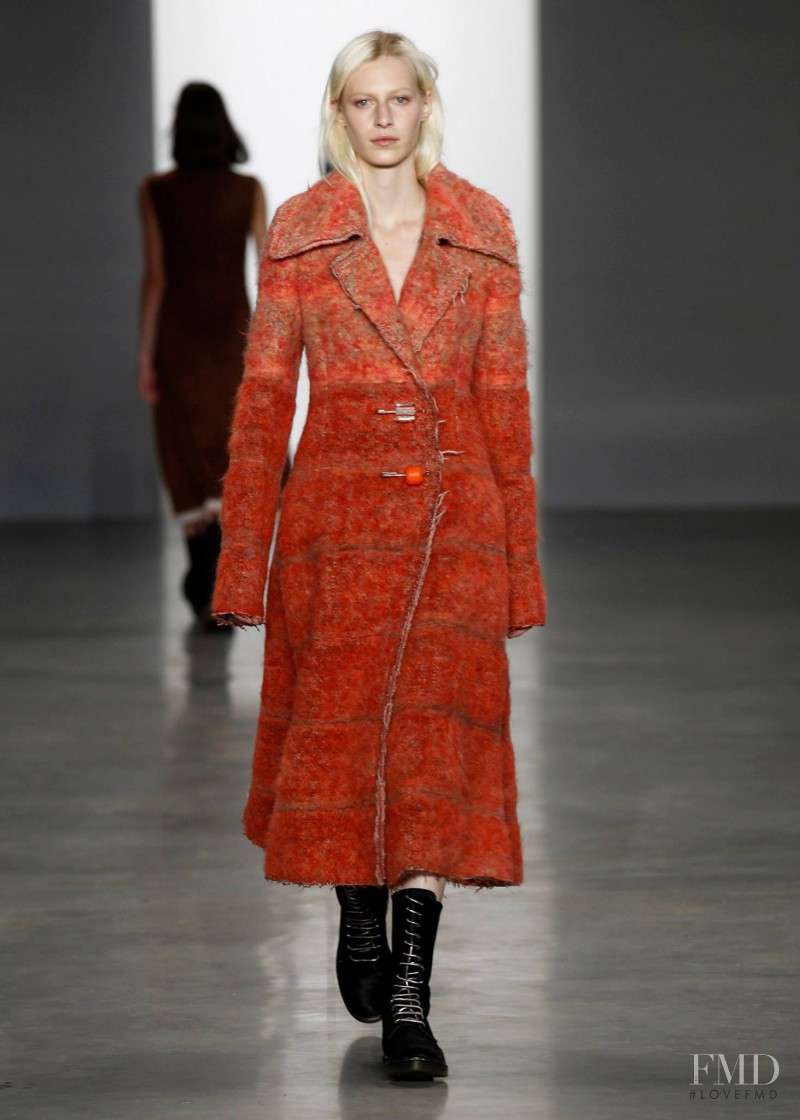 Julia Nobis featured in  the Calvin Klein 205W39NYC fashion show for Autumn/Winter 2014