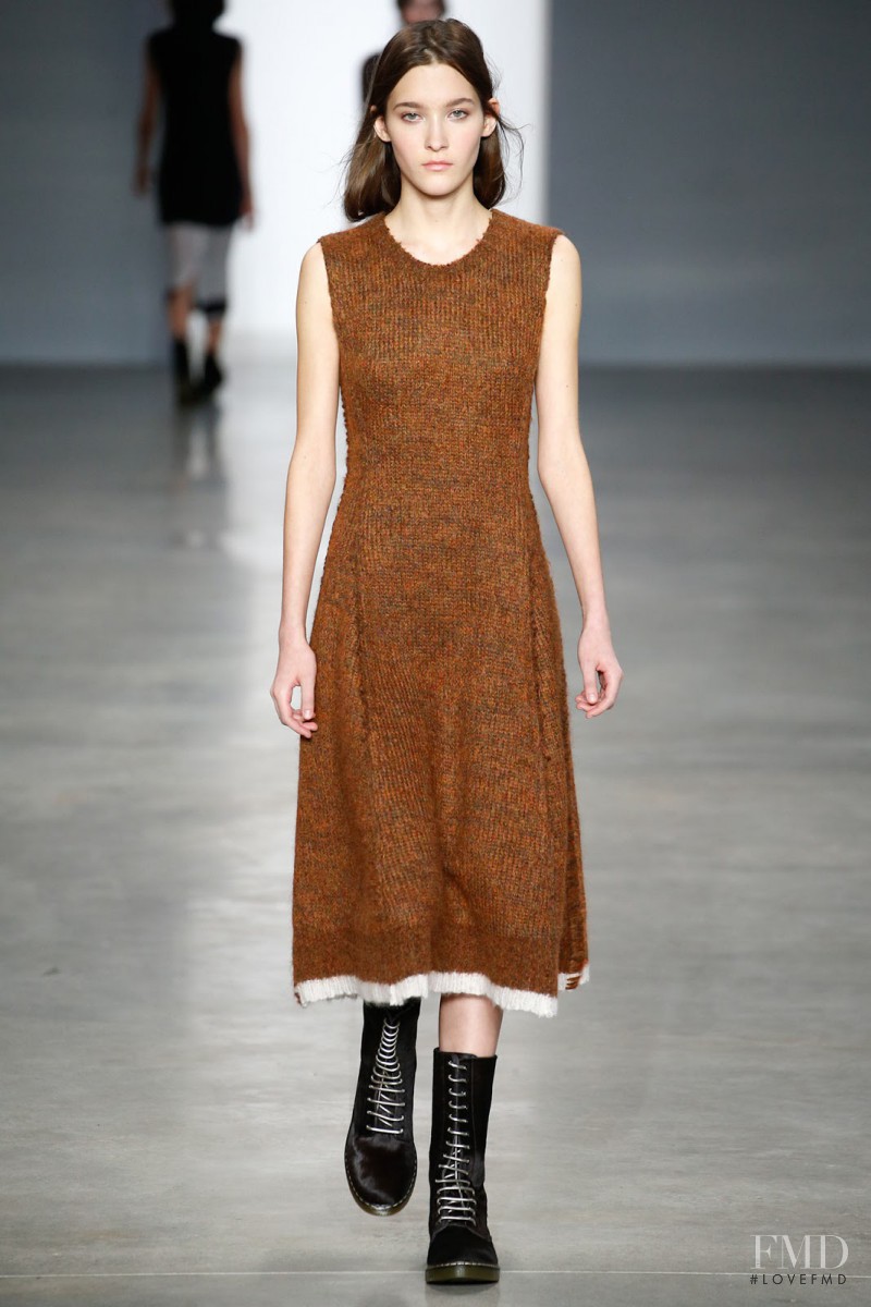 Emma Waldo featured in  the Calvin Klein 205W39NYC fashion show for Autumn/Winter 2014