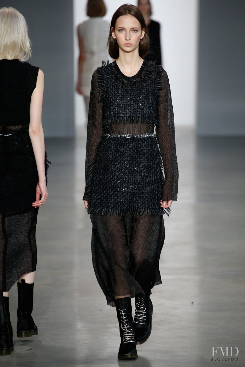 Waleska Gorczevski featured in  the Calvin Klein 205W39NYC fashion show for Autumn/Winter 2014