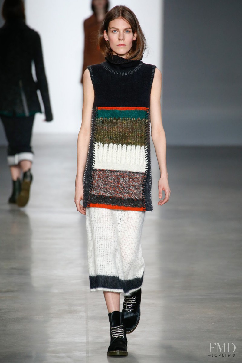 Annemijn Dijs featured in  the Calvin Klein 205W39NYC fashion show for Autumn/Winter 2014