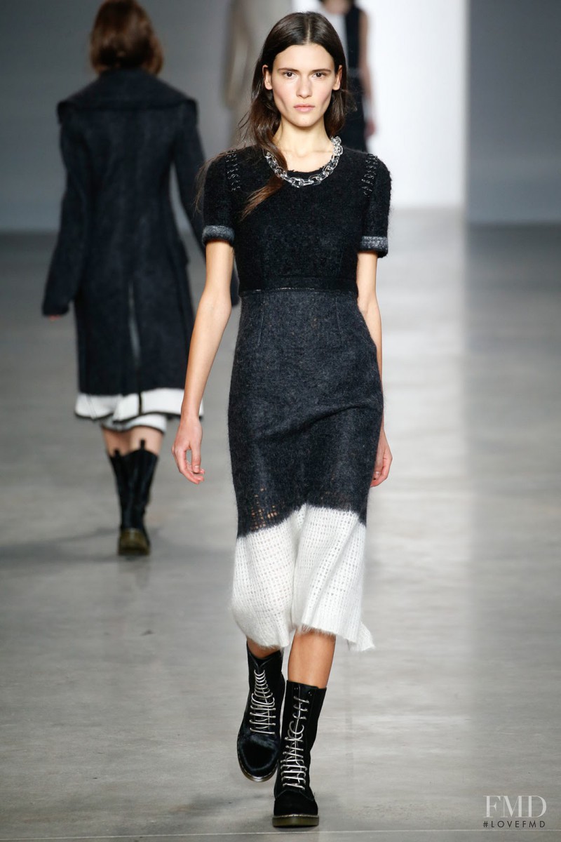 Iana Godnia featured in  the Calvin Klein 205W39NYC fashion show for Autumn/Winter 2014