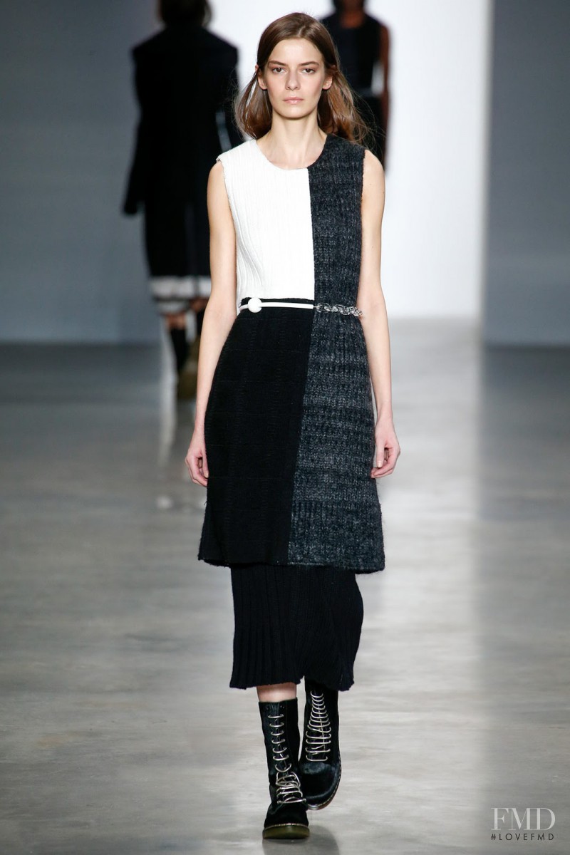 Dasha Denisenko featured in  the Calvin Klein 205W39NYC fashion show for Autumn/Winter 2014