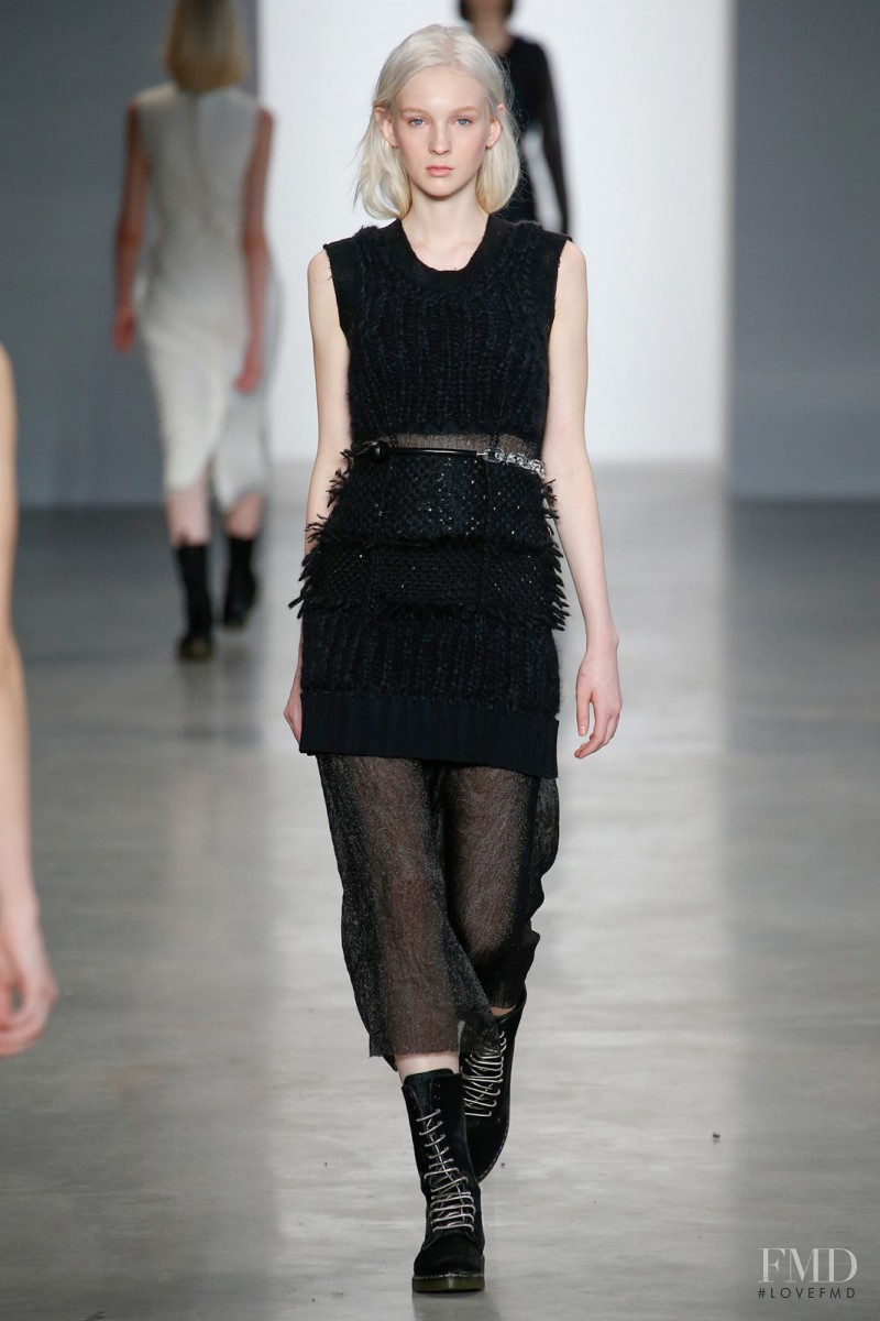 Nastya Sten featured in  the Calvin Klein 205W39NYC fashion show for Autumn/Winter 2014