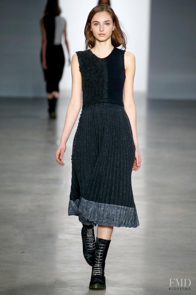 Natalie Salamunec featured in  the Calvin Klein 205W39NYC fashion show for Autumn/Winter 2014