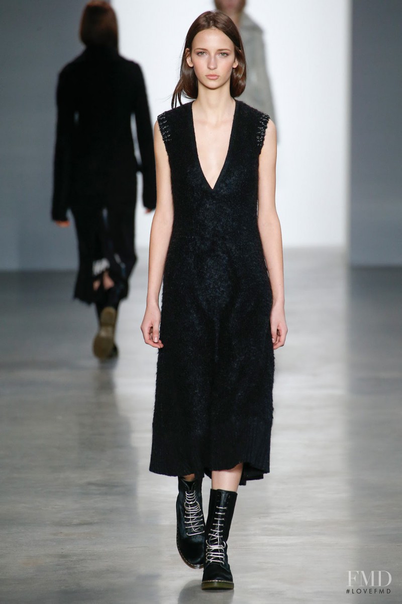 Waleska Gorczevski featured in  the Calvin Klein 205W39NYC fashion show for Autumn/Winter 2014