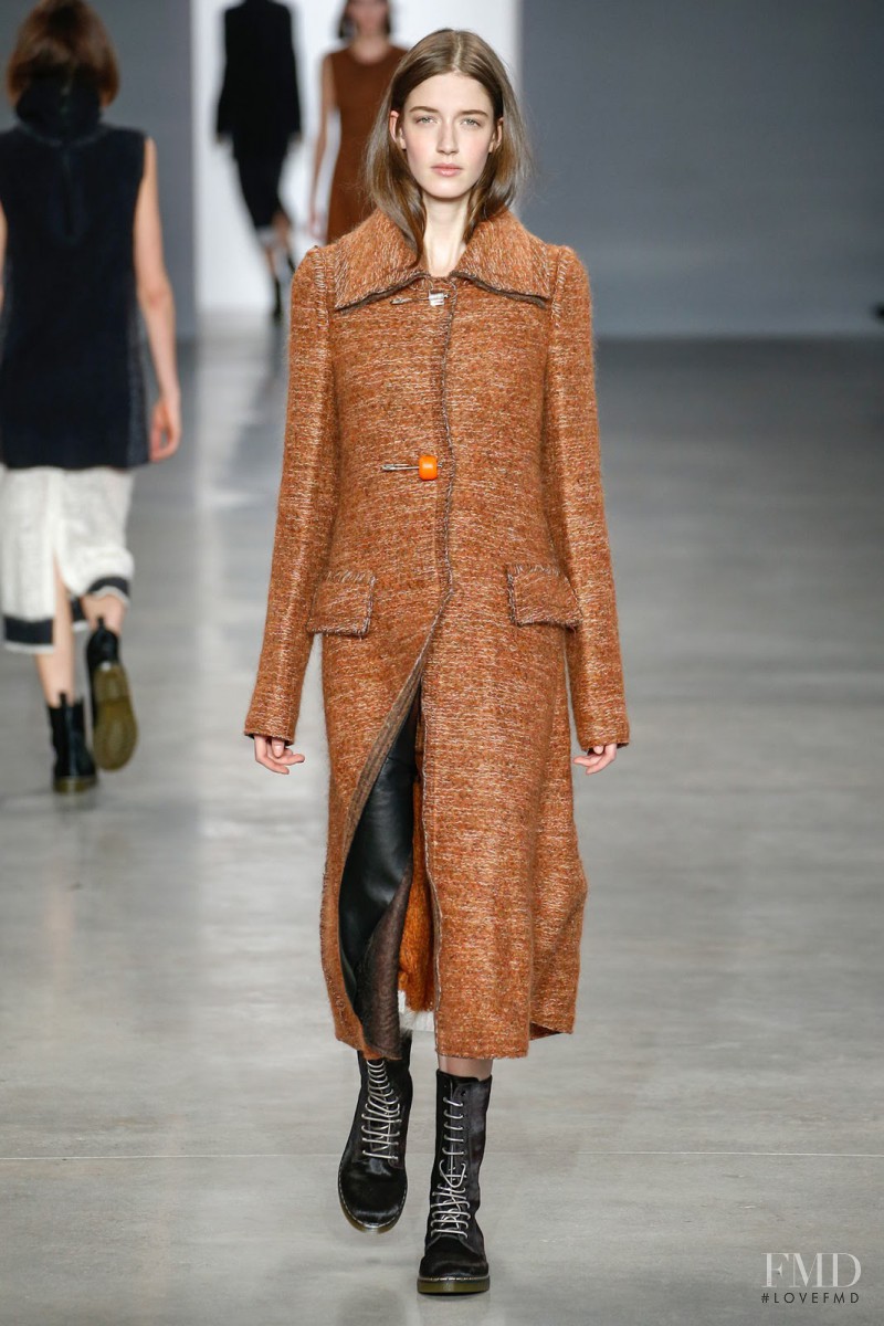 Josephine van Delden featured in  the Calvin Klein 205W39NYC fashion show for Autumn/Winter 2014