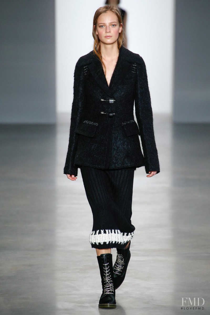 Ine Neefs featured in  the Calvin Klein 205W39NYC fashion show for Autumn/Winter 2014