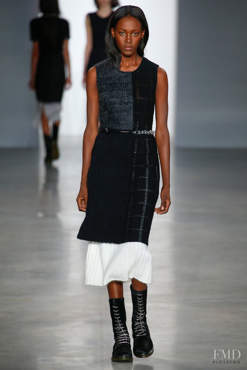 Kai Newman featured in  the Calvin Klein 205W39NYC fashion show for Autumn/Winter 2014