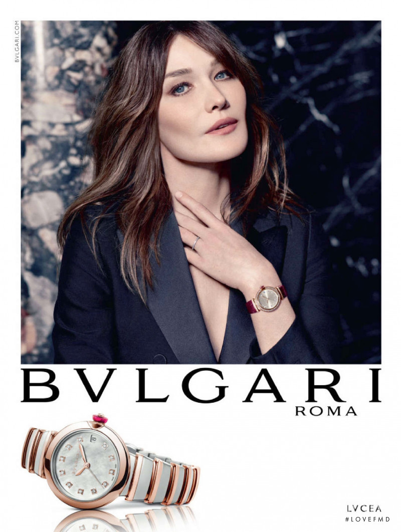 Carla Bruni featured in  the Bulgari Bridal Collection  advertisement for Autumn/Winter 2015