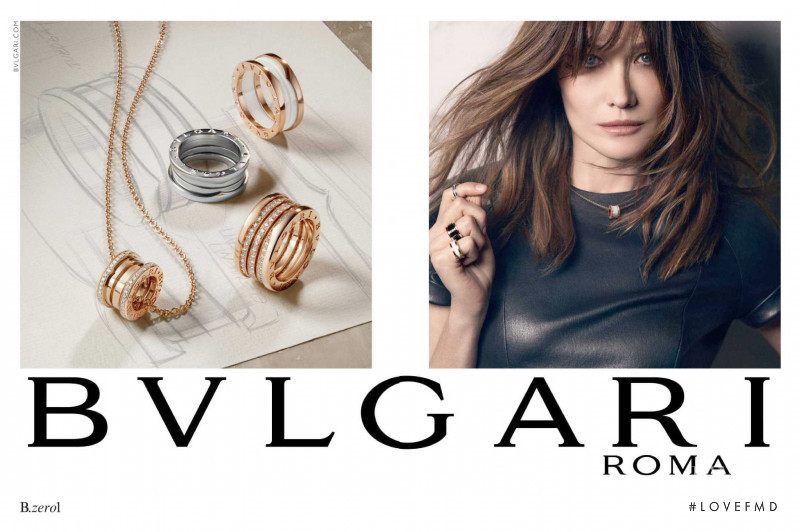 Carla Bruni featured in  the Bulgari Bridal Collection  advertisement for Autumn/Winter 2015