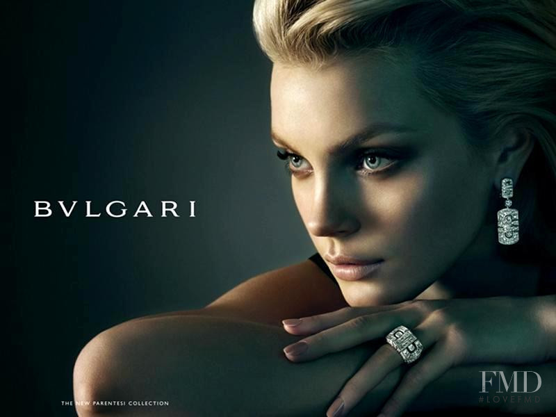 Jessica Stam featured in  the Bulgari advertisement for Autumn/Winter 2007