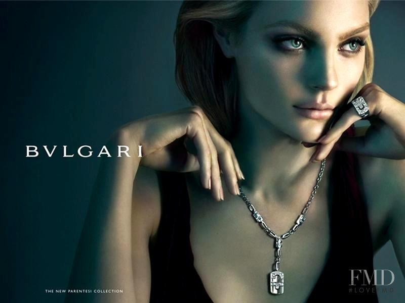 Jessica Stam featured in  the Bulgari advertisement for Autumn/Winter 2007