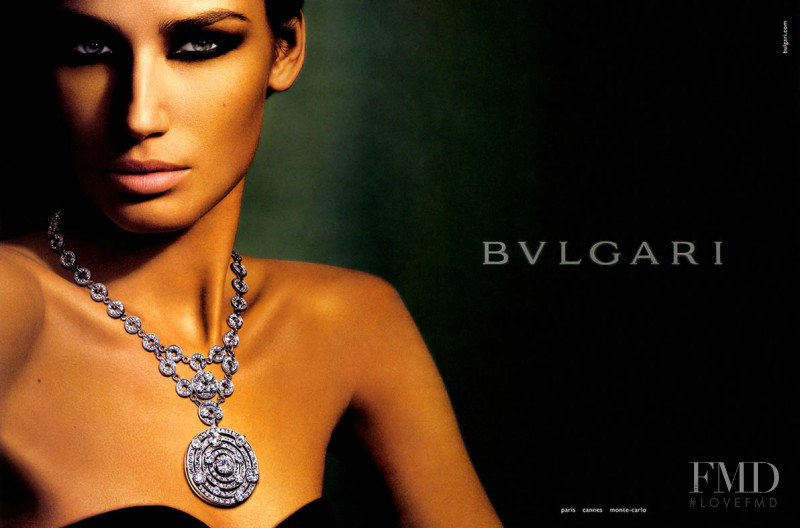 Eugenia Volodina featured in  the Bulgari advertisement for Autumn/Winter 2004