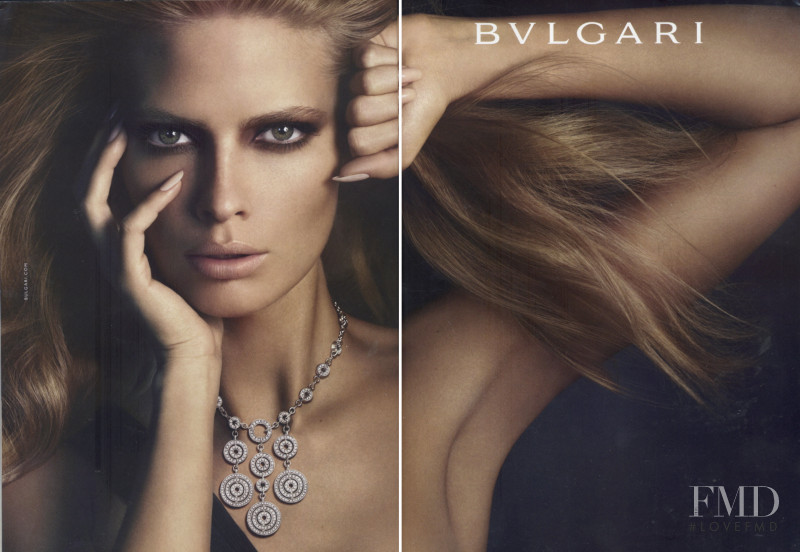 Julia Stegner featured in  the Bulgari advertisement for Autumn/Winter 2005