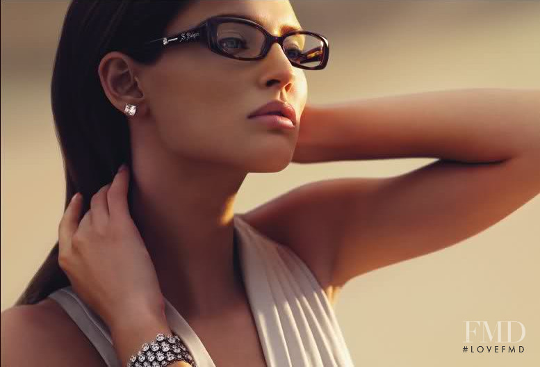 Bianca Balti featured in  the Bulgari Eyewear advertisement for Spring/Summer 2009