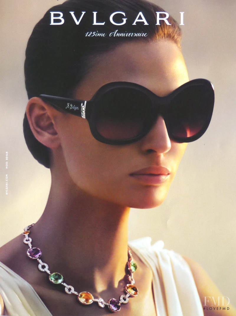 Bianca Balti featured in  the Bulgari Eyewear advertisement for Spring/Summer 2009