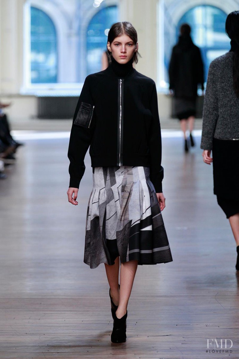 Valery Kaufman featured in  the Yigal Azrouel fashion show for Autumn/Winter 2014