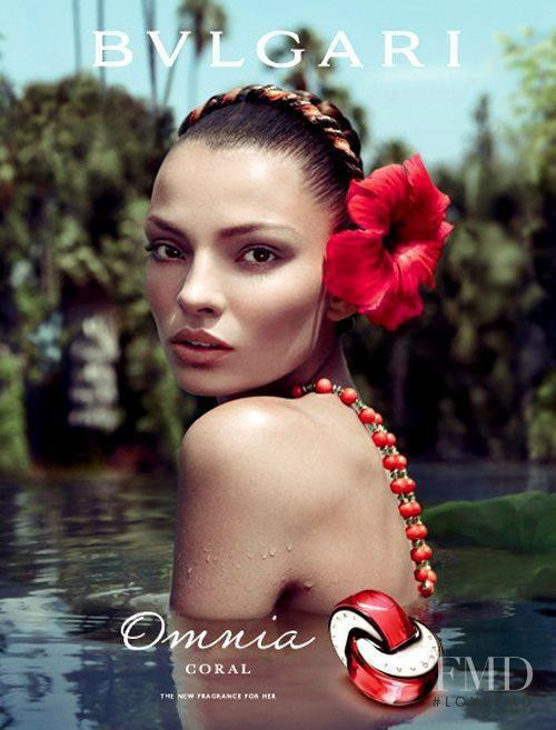 Carola Remer featured in  the Bulgari Bulgari Omnia Coral Fragrance advertisement for Spring/Summer 2012