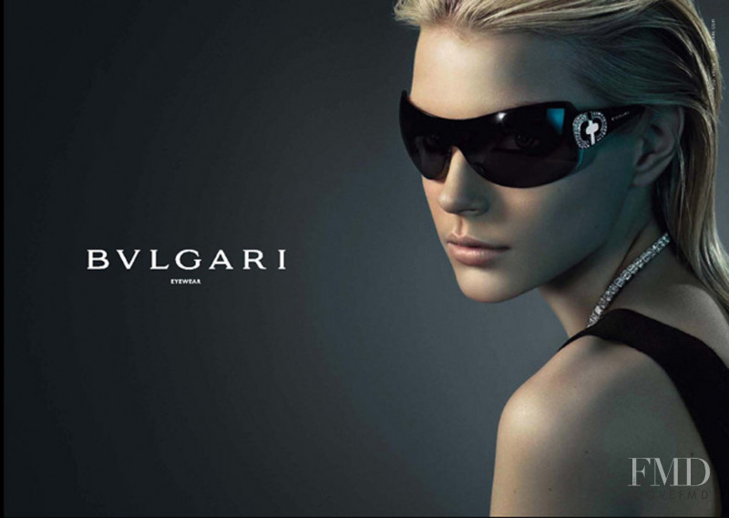 Jessica Stam featured in  the Bulgari Eyewear advertisement for Autumn/Winter 2006