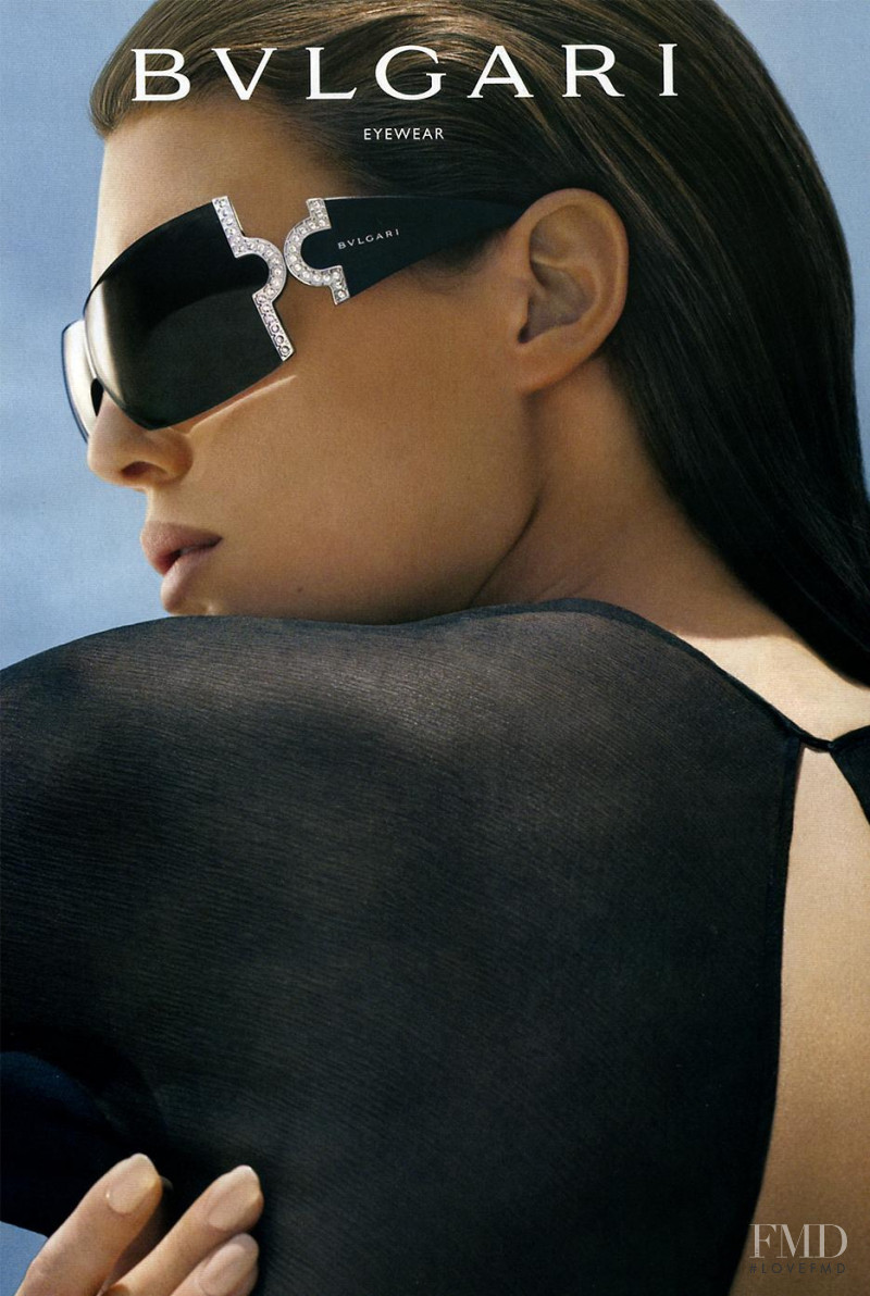 Marina Pérez featured in  the Bulgari Eyewear advertisement for Spring/Summer 2006