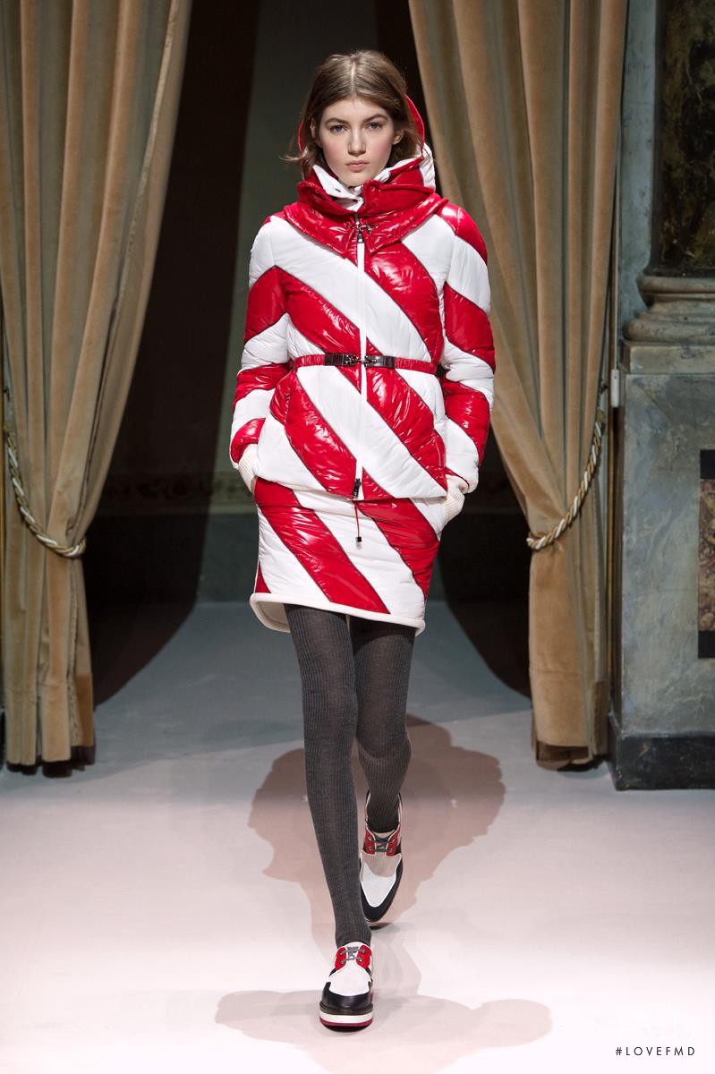 Valery Kaufman featured in  the Fay fashion show for Autumn/Winter 2014