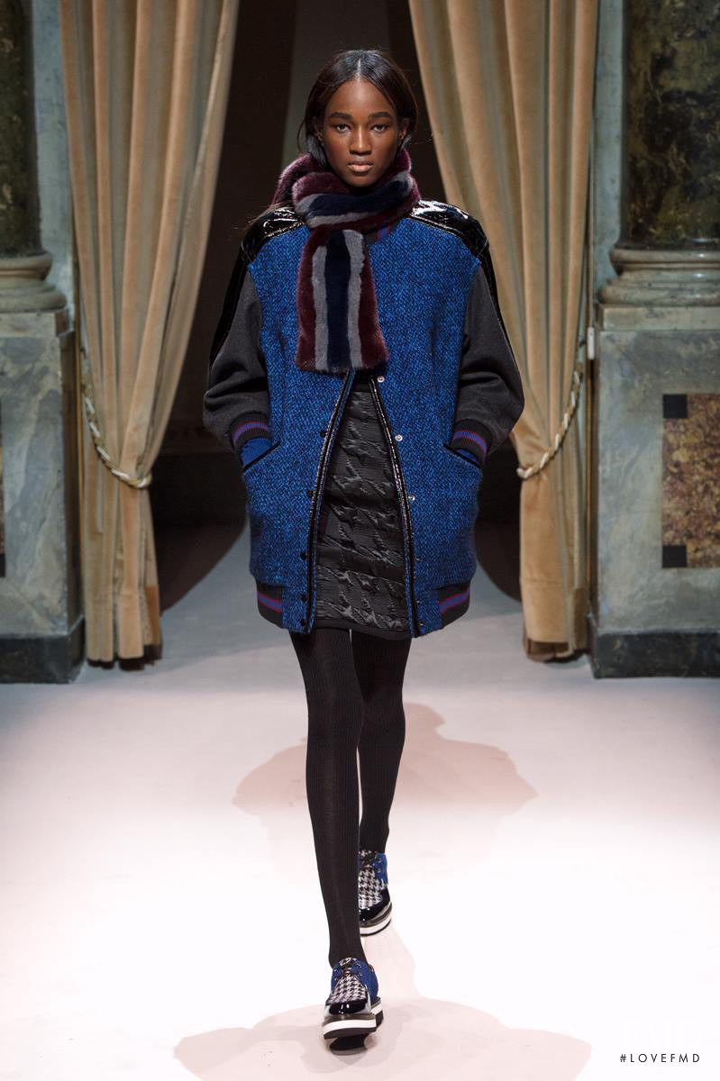 Janica Compte featured in  the Fay fashion show for Autumn/Winter 2014