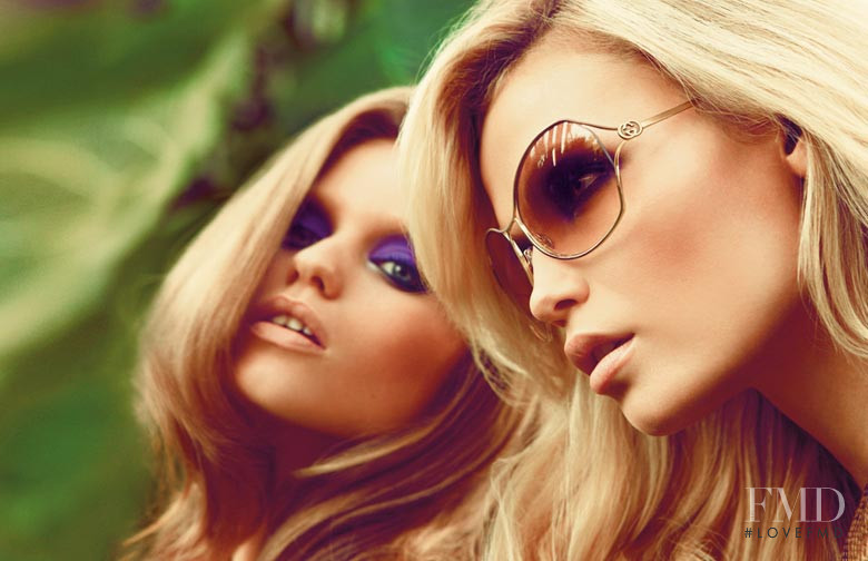 Abbey Lee Kershaw featured in  the Gucci Eyewear advertisement for Spring/Summer 2009