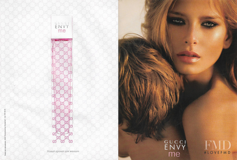 Hana Soukupova featured in  the Gucci Fragrance Envy Me advertisement for Autumn/Winter 2005