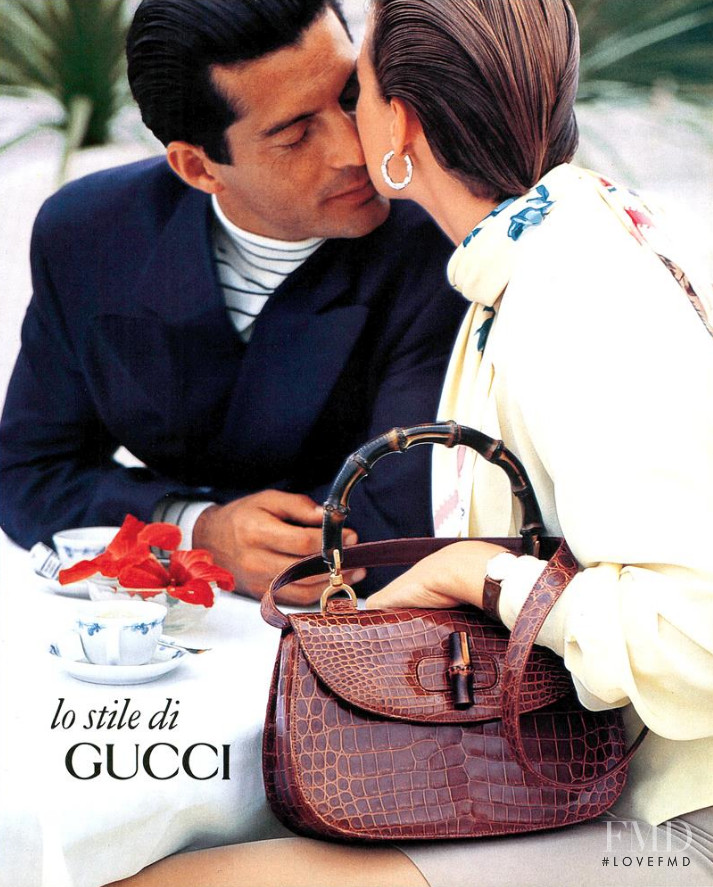 Irene Pfeiffer featured in  the Gucci advertisement for Spring/Summer 1991