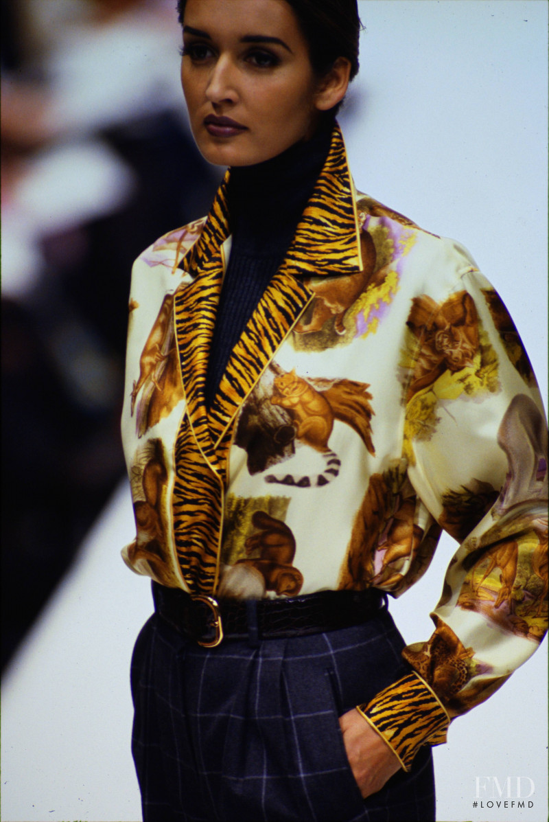 Gail Elliott featured in  the Gucci fashion show for Autumn/Winter 1992