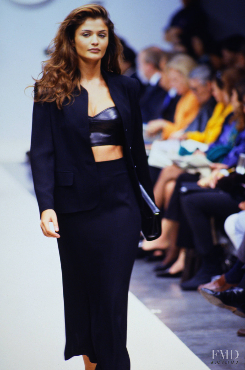 Helena Christensen featured in  the Gucci fashion show for Spring/Summer 1993