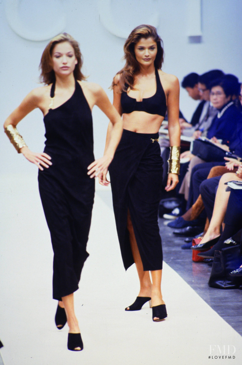 Helena Christensen featured in  the Gucci fashion show for Spring/Summer 1993