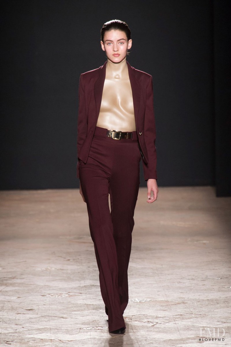 Gabby Westbrook-Patrick featured in  the Francesco Scognamiglio fashion show for Autumn/Winter 2014