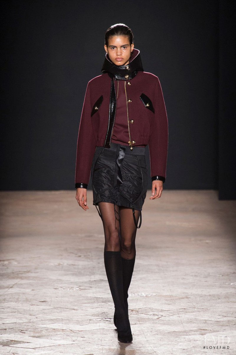 Mariana Santana featured in  the Francesco Scognamiglio fashion show for Autumn/Winter 2014