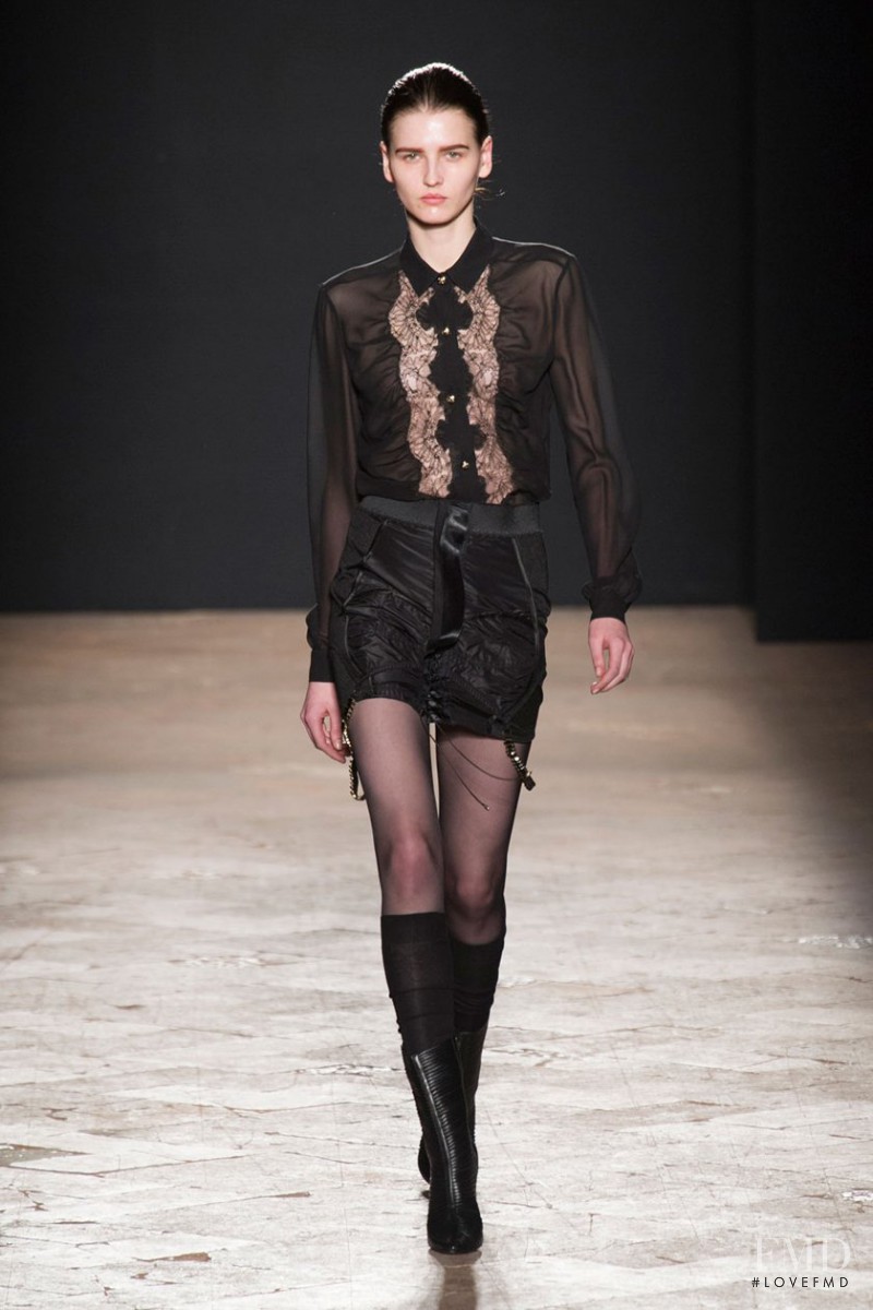 Katlin Aas featured in  the Francesco Scognamiglio fashion show for Autumn/Winter 2014