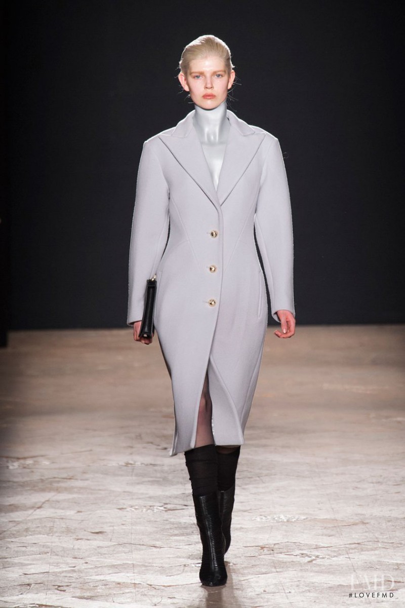 Ola Rudnicka featured in  the Francesco Scognamiglio fashion show for Autumn/Winter 2014