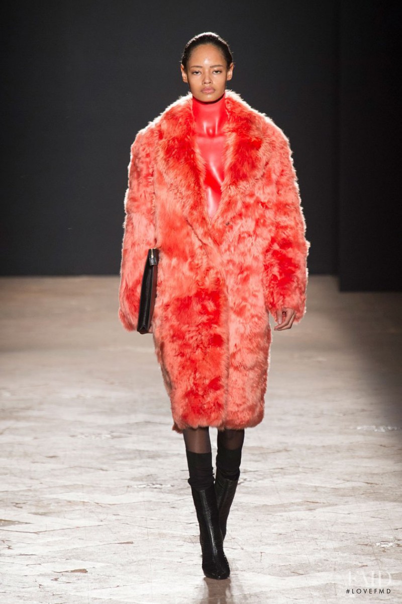 Malaika Firth featured in  the Francesco Scognamiglio fashion show for Autumn/Winter 2014