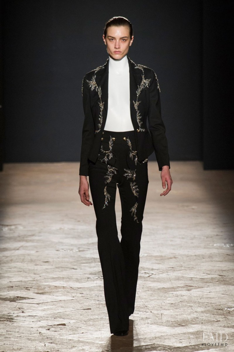 Ronja Furrer featured in  the Francesco Scognamiglio fashion show for Autumn/Winter 2014