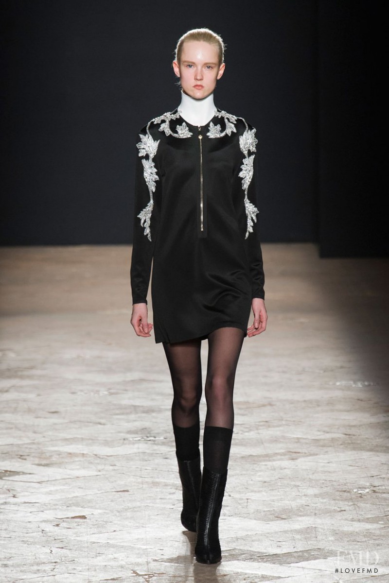 Harleth Kuusik featured in  the Francesco Scognamiglio fashion show for Autumn/Winter 2014
