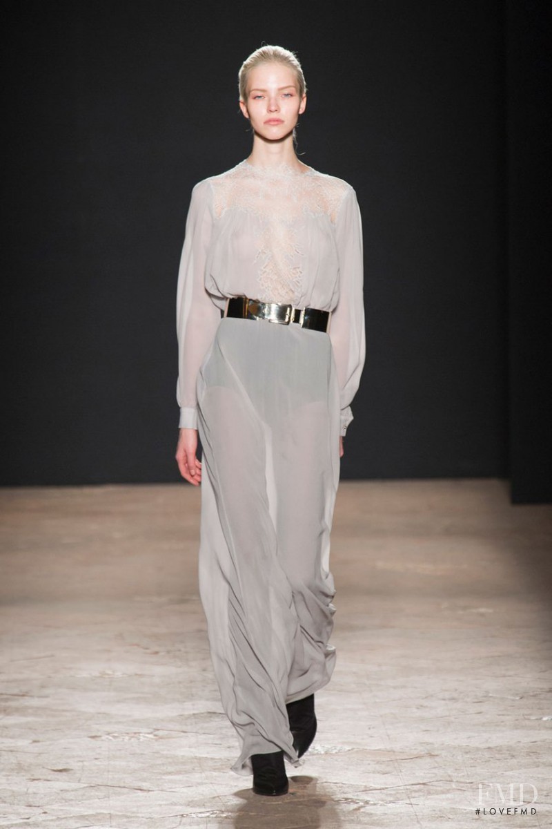 Sasha Luss featured in  the Francesco Scognamiglio fashion show for Autumn/Winter 2014